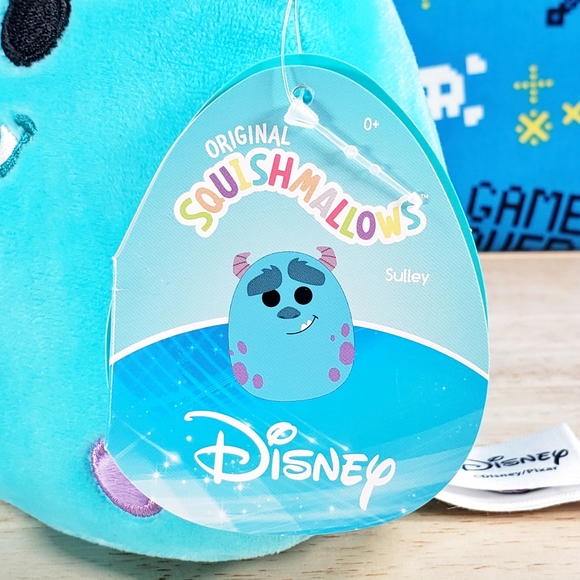 Squishmallow Monsters Inc Sulley 5" UltraSoft Claires Exclusive Pixar Plush NWT - Picture 10 of 12